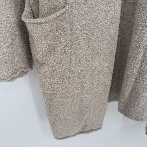 Barefoot Dreams Cozy Chic Lite Womens Knit Sweater Cardigan Size S Tan Lounge - Picture 4 of 7